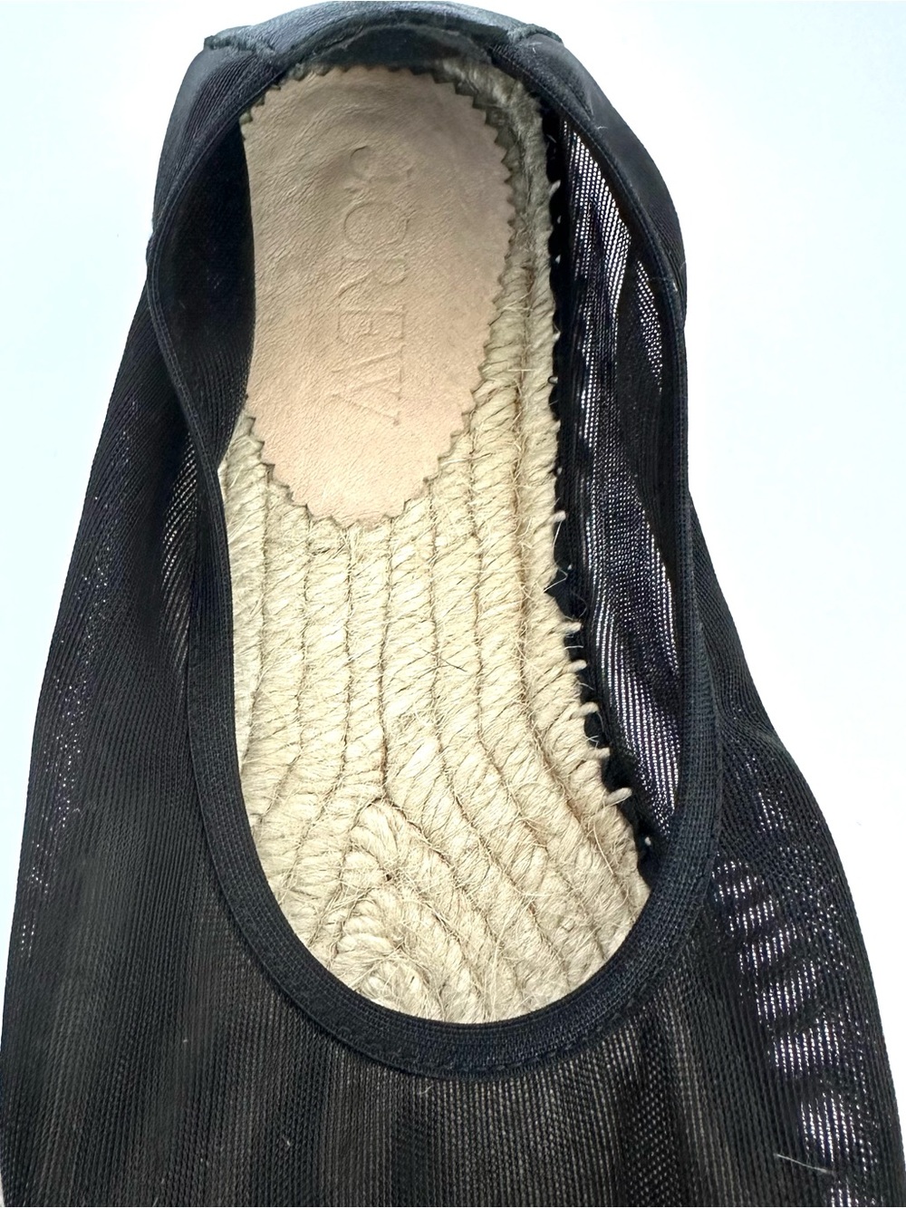 J.Crew Made in Spain Espadrille Flats in Black Mesh | 9 | EUC - Picture 4 of 12